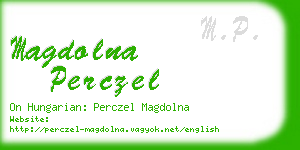 magdolna perczel business card